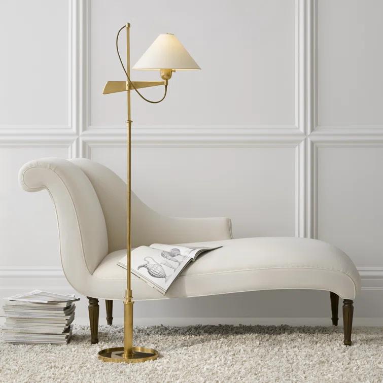 Edison Adjustable Hand-Rubbed Antique Brass Outdoor Floor Lamp