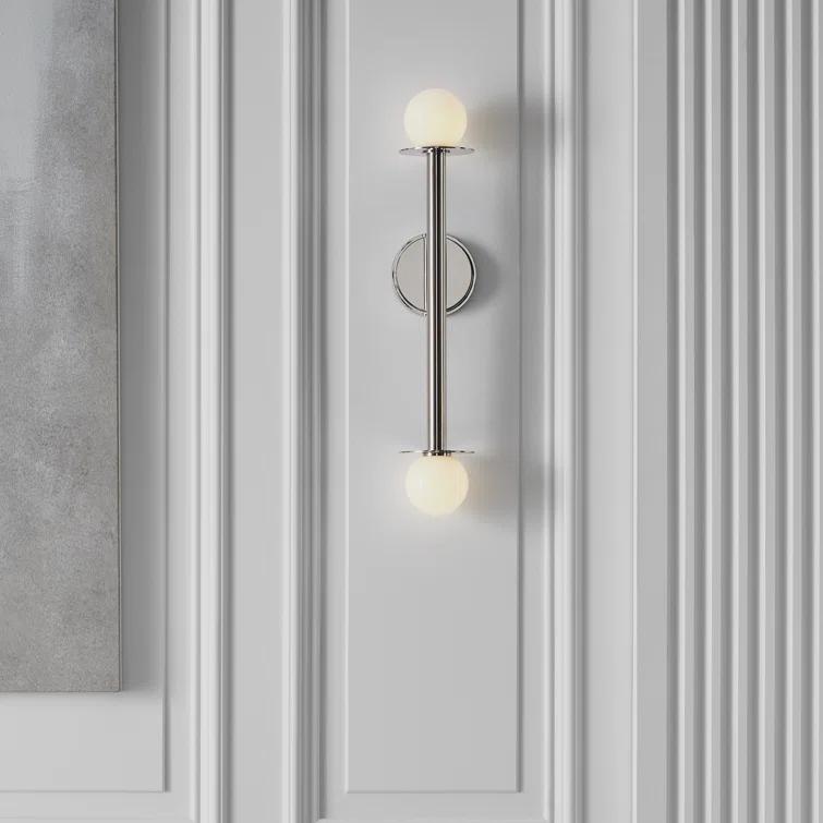 Nodes Double Sconce by Kelly Wearstler - Nickel