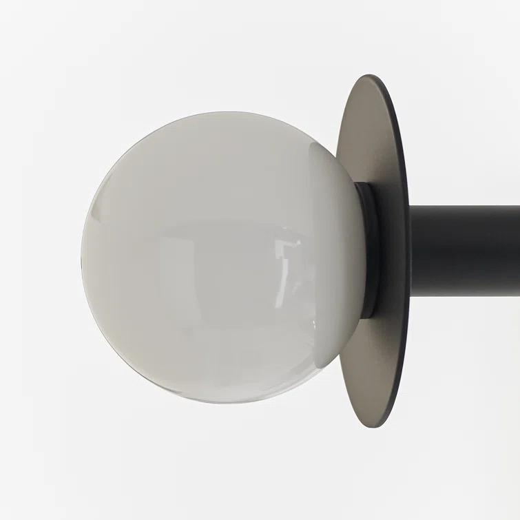 Nodes Semi-Flush Mount Light by Kelly Wearstler - Black / 18"Dia
