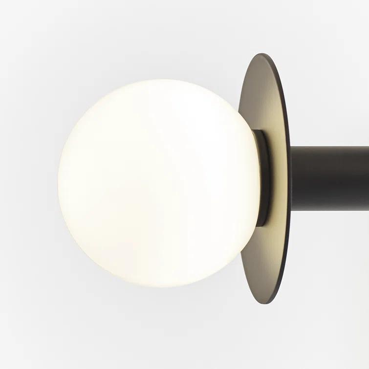 Nodes Semi-Flush Mount Light by Kelly Wearstler - Black / 18"Dia
