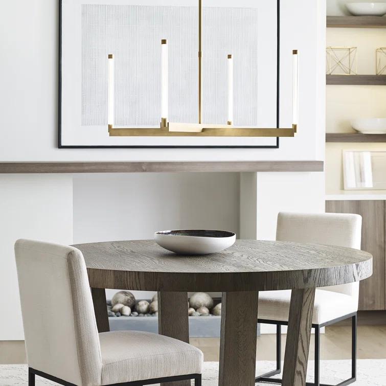 Phobos Sculptural LED Chandelier in Natural Brass, 36" Diameter