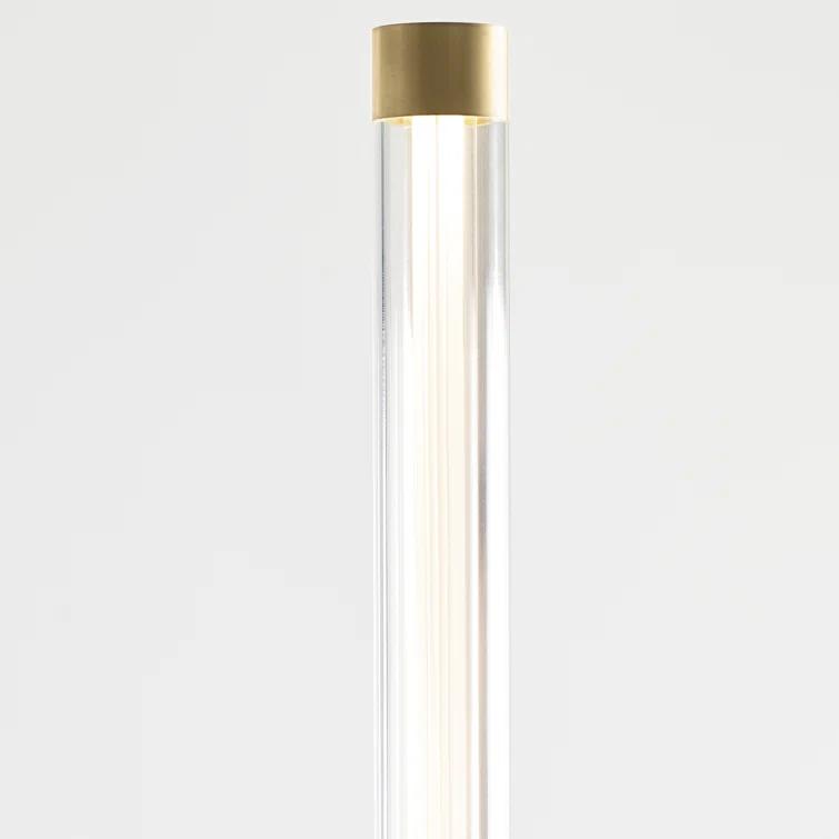 Phobos Sculptural LED Chandelier in Natural Brass, 36" Diameter