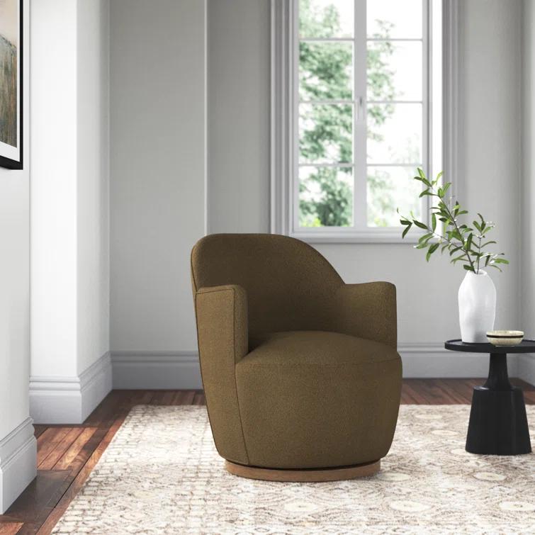 Margie Swivel Chair - Natural Boucle