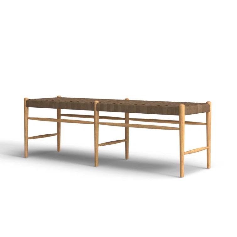 Tess Leather Bench