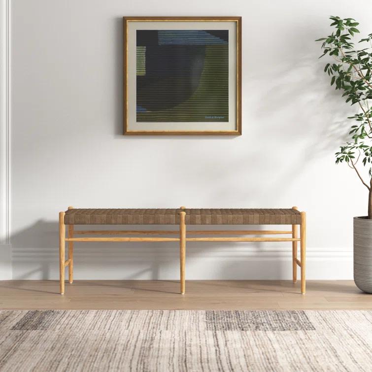 Tess Leather Bench