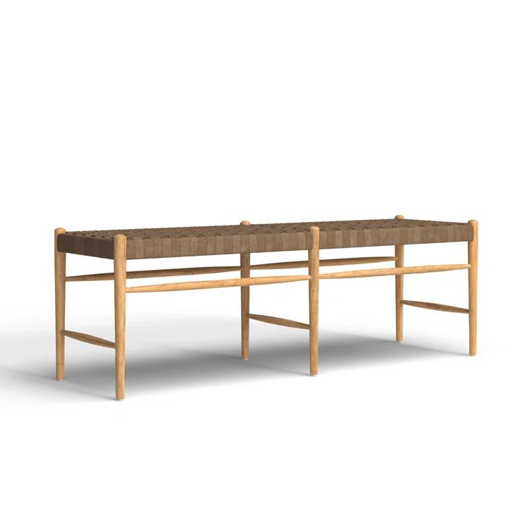 Tess Leather Bench