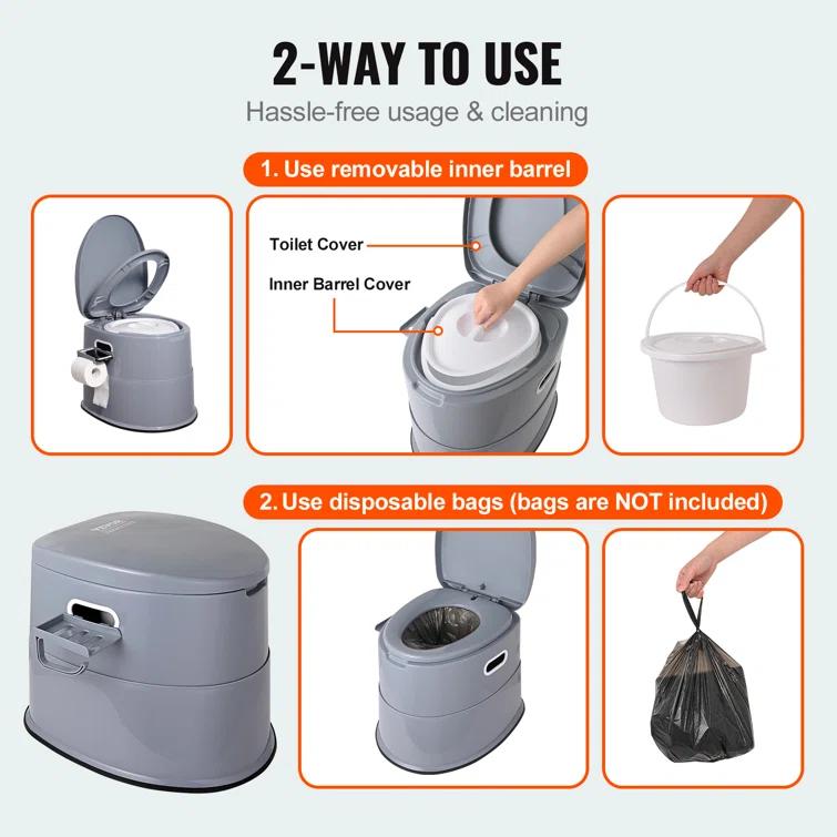 VEVOR 1.3 Gallons GPF Elongated Comfort Height Bidet Toilet (Seat Included)