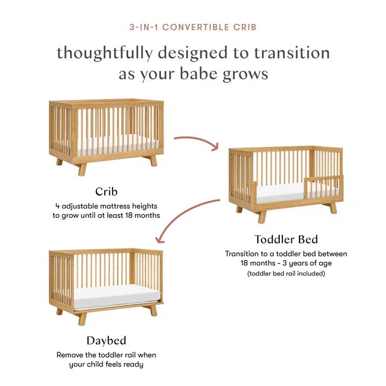 Hudson 3-in-1 Convertible Crib