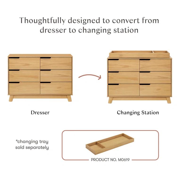 Hudson 6 Drawer 48" W Double Dresser