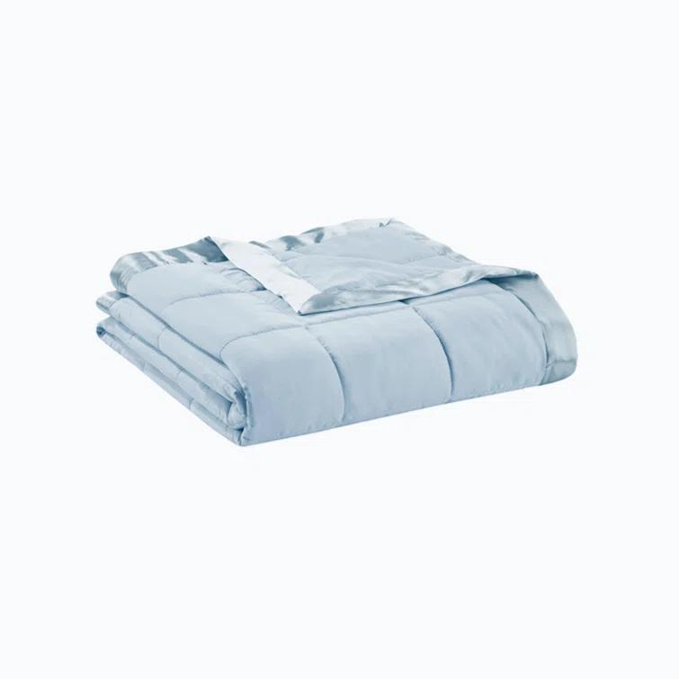 Madison Park Lightweight Down Alternative Blanket with Satin Trim