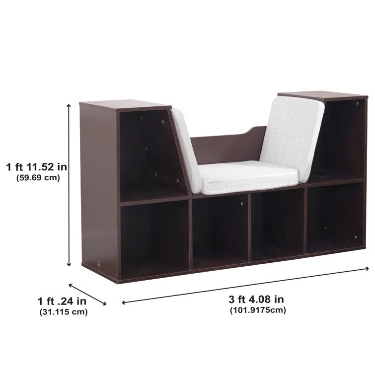 KidKraft Bookcase with Reading Nook, 6 Shelves