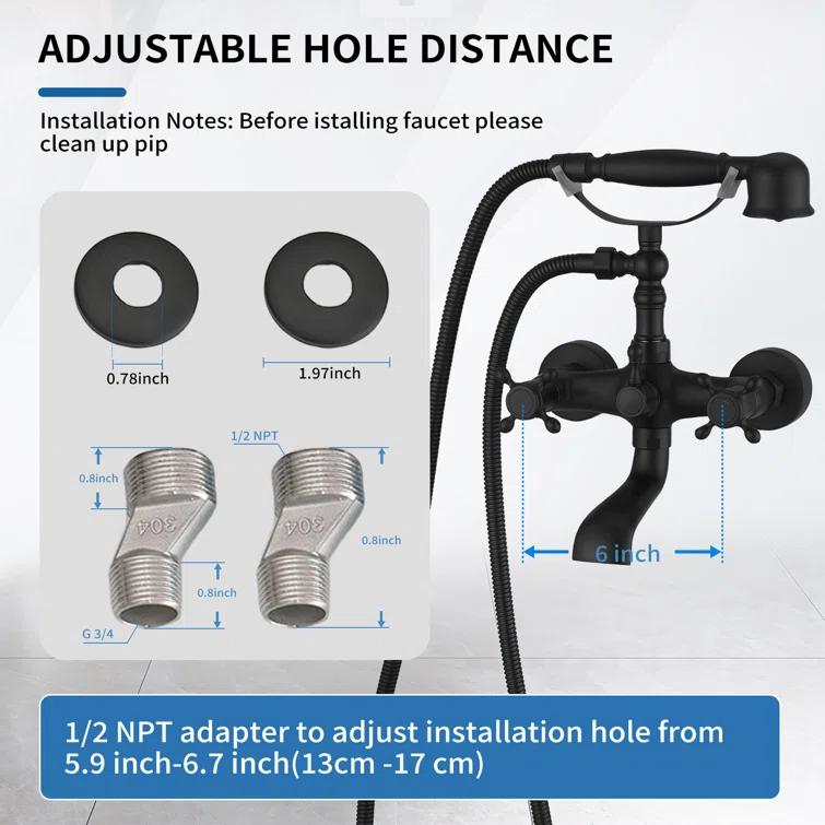 Wall Mounted Tub Spout