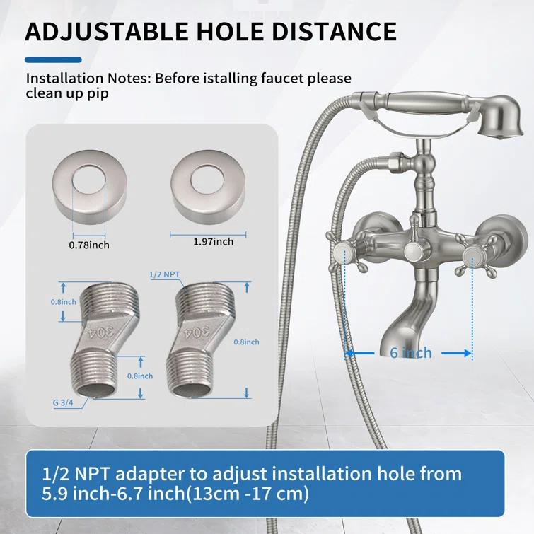 Wall Mounted Tub Spout