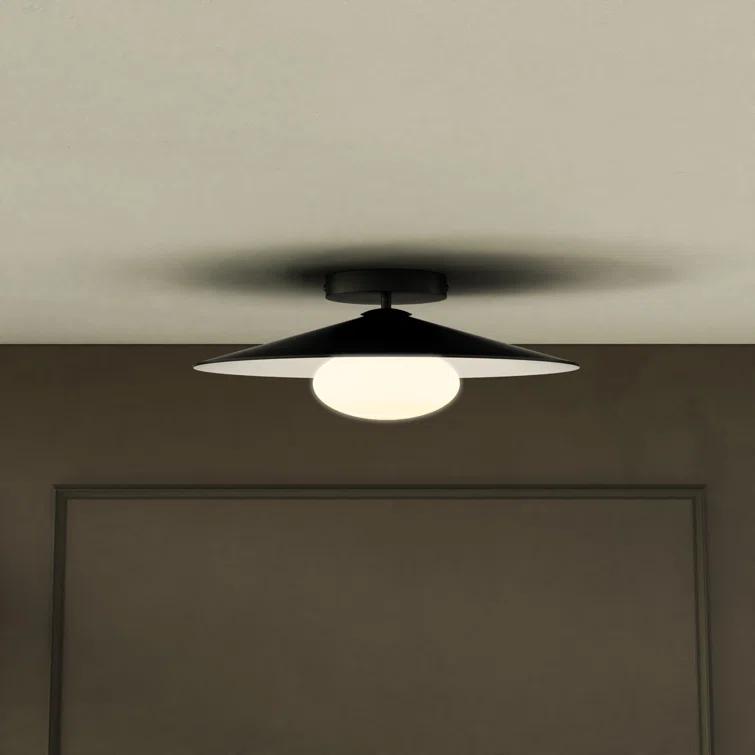Cruz Glass LED Semi Flush Mount
