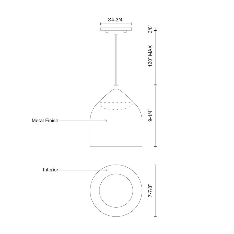 Kuzco Lighting Helena 1 - Light LED Single Pendant