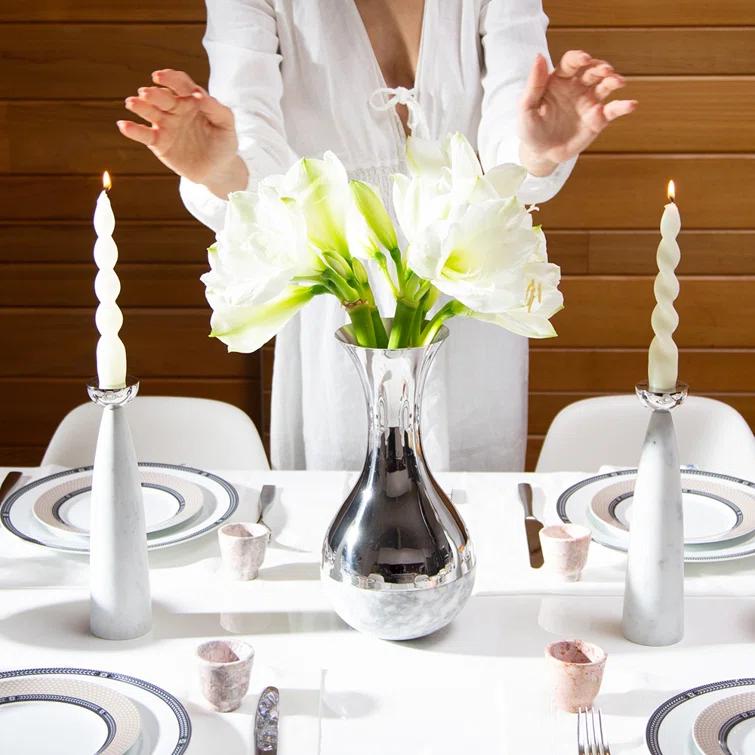 ANNA New York Anna New York 9.75'' H Tabletop Candlestick (Set of 2)