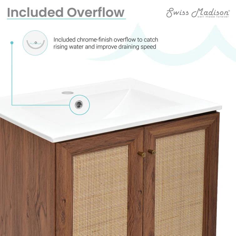 Classe 24" Freestanding Bathroom Vanity with Sink Top