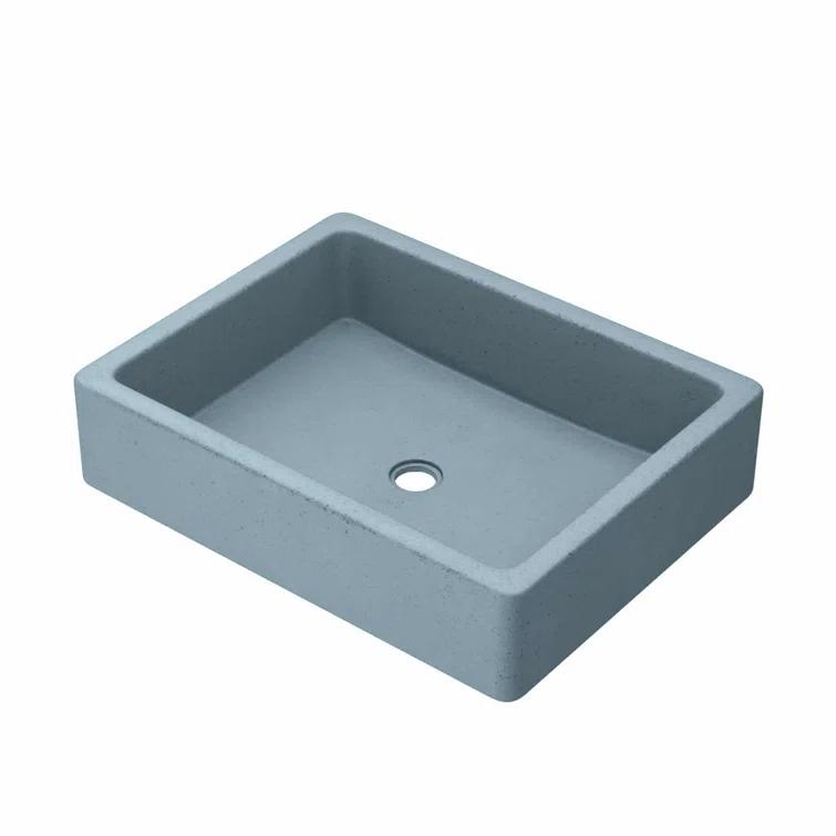 NativeStone Stone Handmade Rectangular Undermount Bathroom Sink