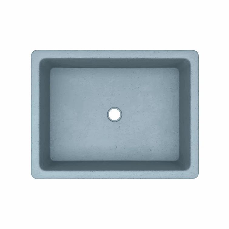 NativeStone Stone Handmade Rectangular Undermount Bathroom Sink