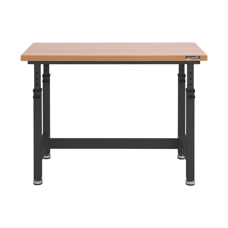Seville Classics UltraHD Adjustable Height Workbench, 48" W x 24" D x 28.5" - 42" H