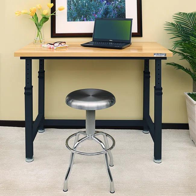 Seville Classics UltraHD Adjustable Height Workbench, 48" W x 24" D x 28.5" - 42" H