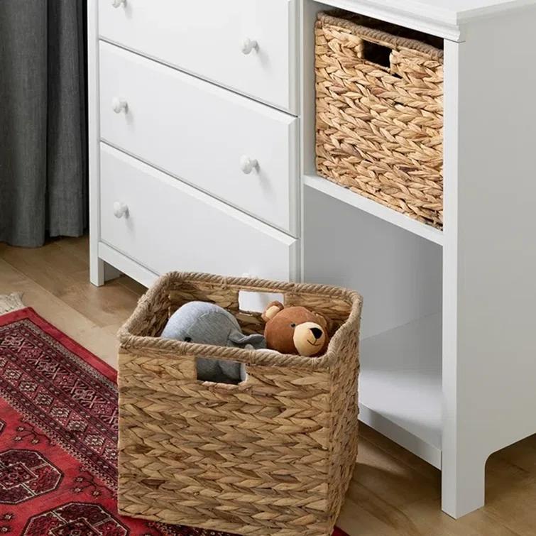 Cotton Candy 3-Drawer Dresser with Storage Baskets