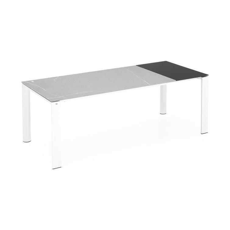 Dorian Extending Outdoor Dining Table with Metal Frame