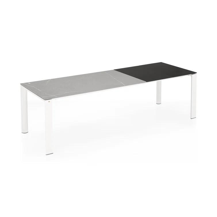 Dorian Extending Outdoor Dining Table with Metal Frame