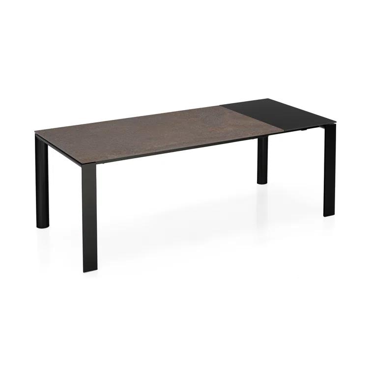 Dorian Extending Outdoor Dining Table with Metal Frame