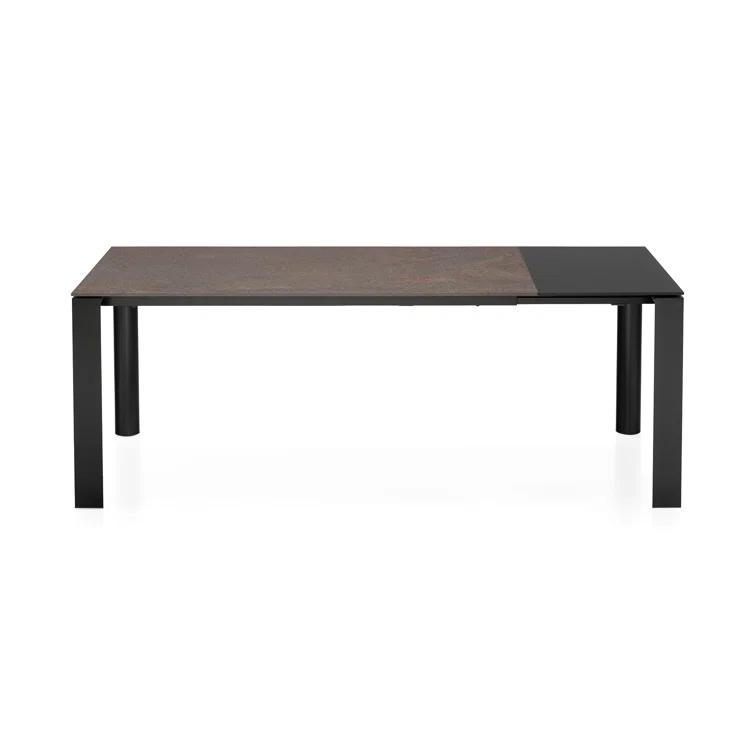 Dorian Extending Outdoor Dining Table with Metal Frame