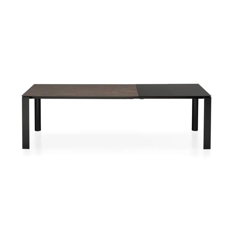 Dorian Extending Outdoor Dining Table with Metal Frame