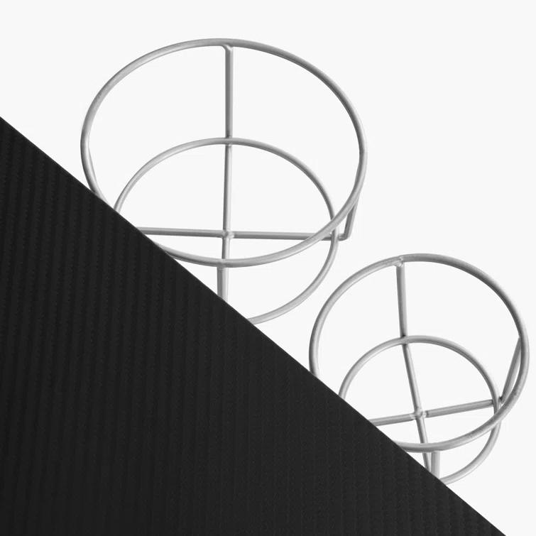 L-Shaped Metal Base Accent