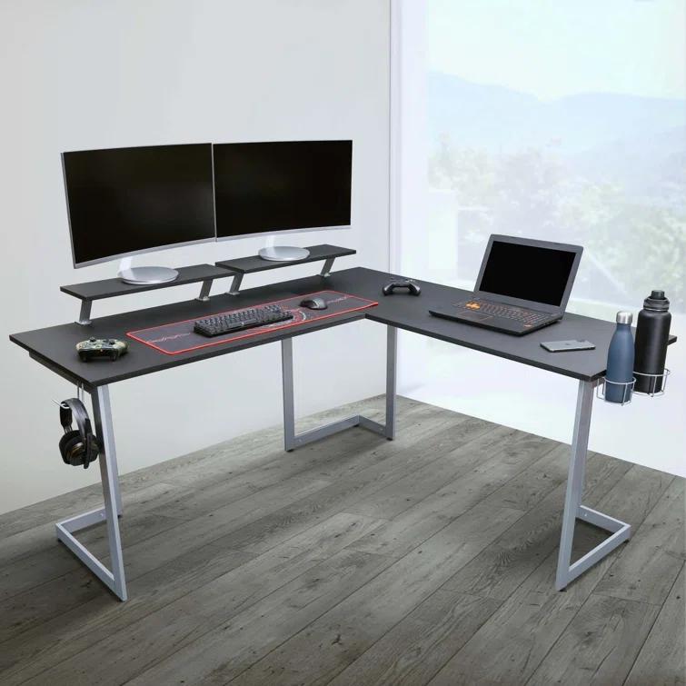 L-Shaped Metal Base Accent