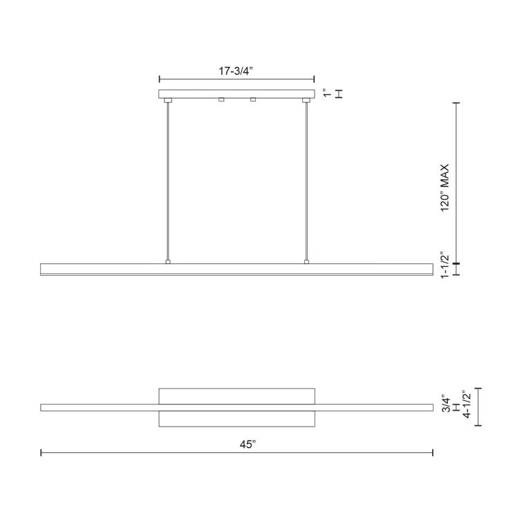 Vega 1 - Light LED Kitchen Island Pendant