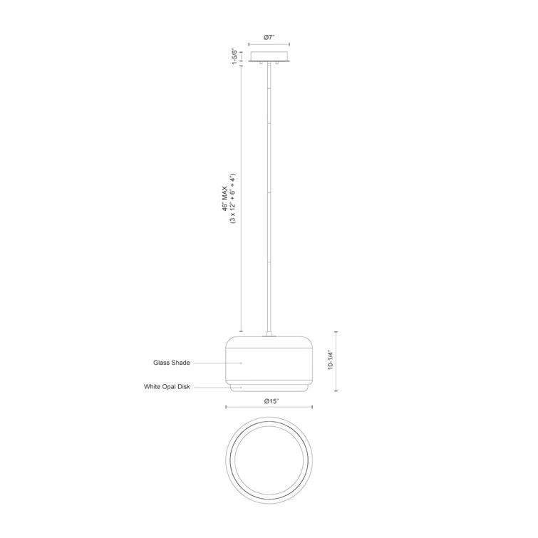Kuzco Lighting Enkel 1 - Light LED Unique/Statement Pendant