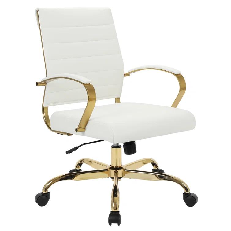 Everly Quinn Naudain Leather Office Conference Chair Modern Executive Meeting Room Chairs