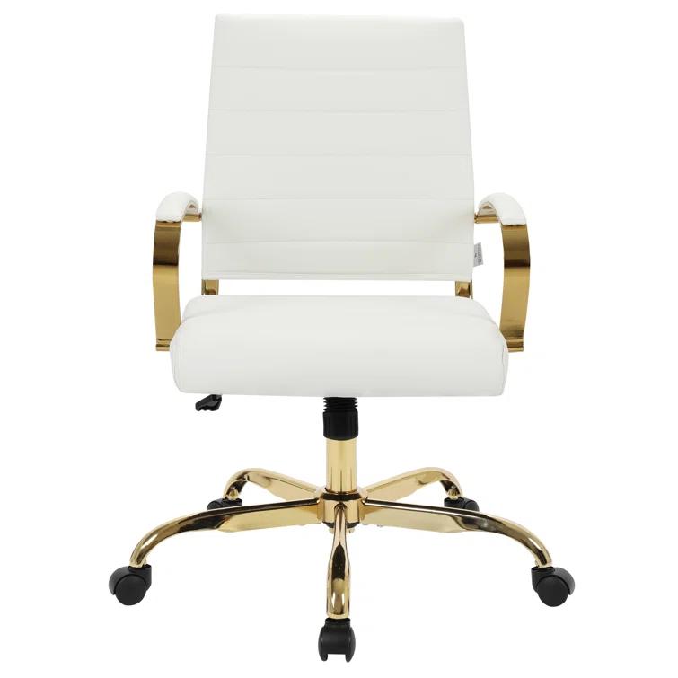 Everly Quinn Naudain Leather Office Conference Chair Modern Executive Meeting Room Chairs