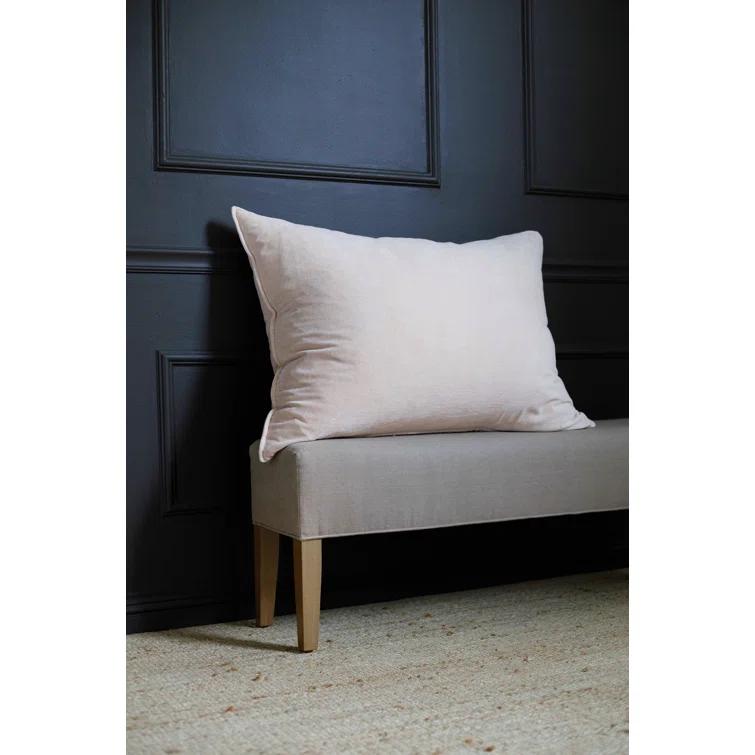 Bianca Velvet Oversized Pillow by Pom Pom at Home - Blush