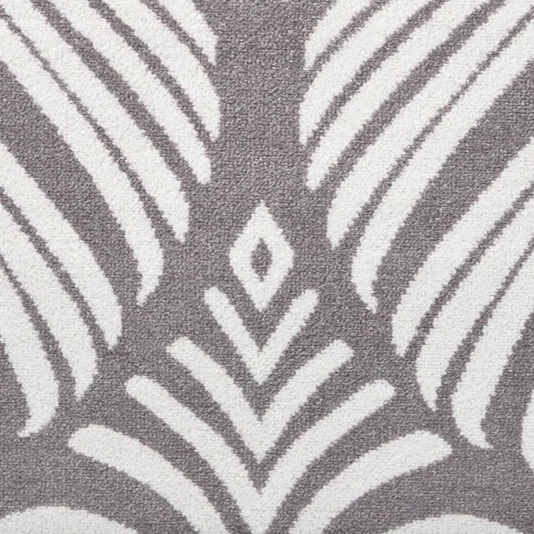 TOMMY BAHAMA Lanai Palm Leaves Indoor Outdoor Area Rug Dark Grey/Ivory