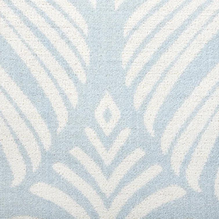 TOMMY BAHAMA Lanai Palm Leaves Indoor Outdoor Area Rug Blue/Ivory