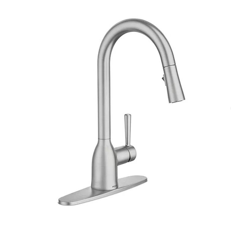 Adler Pull Down Single Handle Kitchen Faucet with Accessories