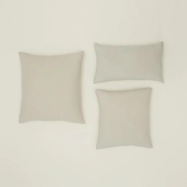Simple Linen Lumbar Pillow Cover & Insert