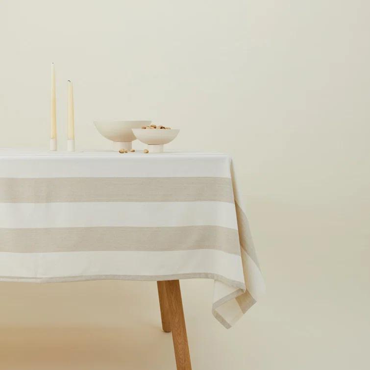 Essential Striped Tablecloth