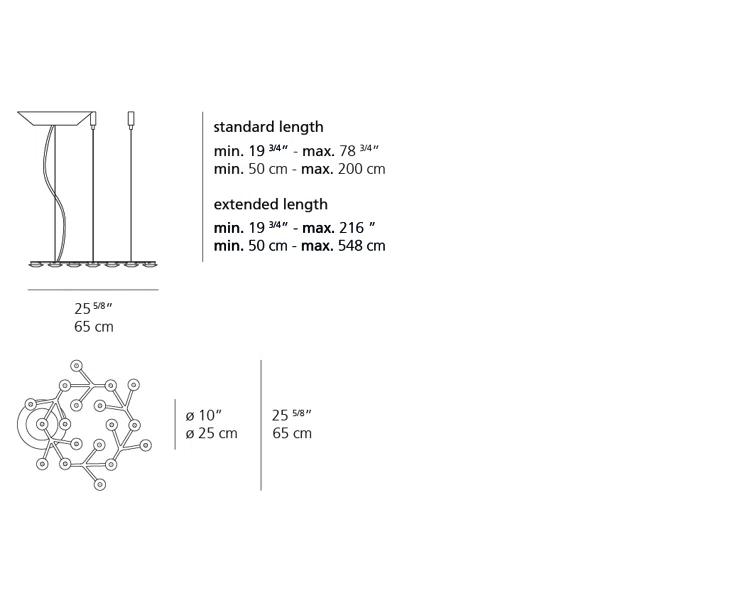 LED Net Circle Suspension