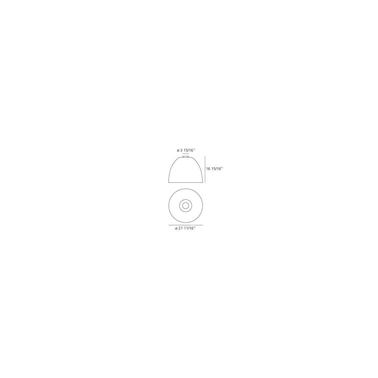 Artemide Nur Gloss Flush Mount