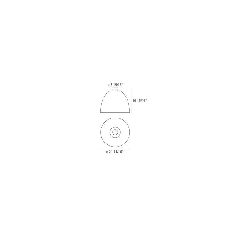 Artemide Nur Gloss Flush Mount