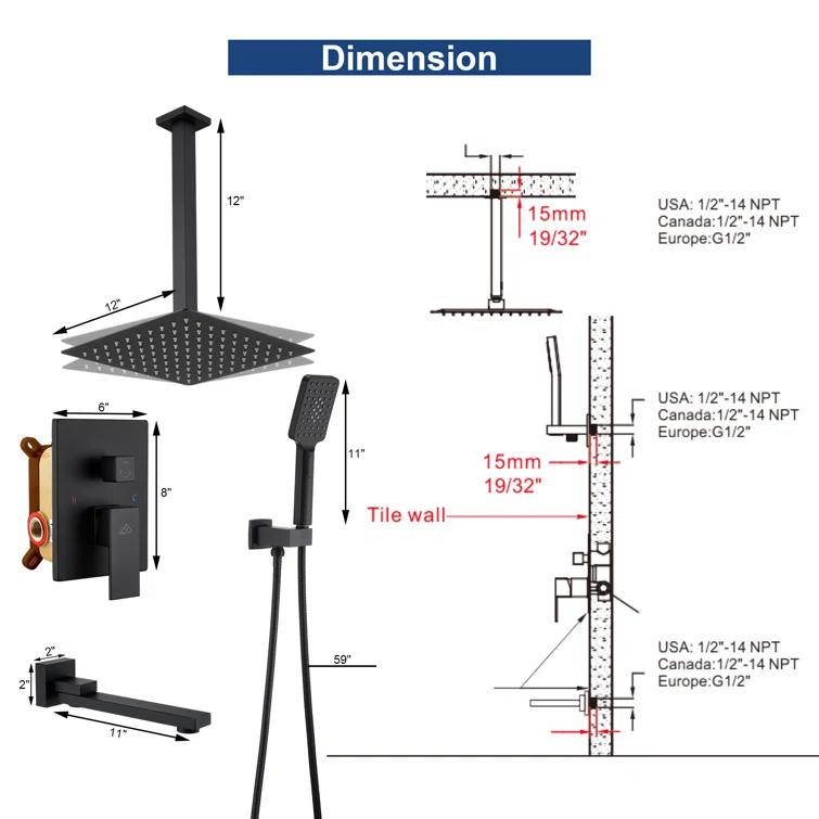 All-In-One Kit with Rough in-Valve