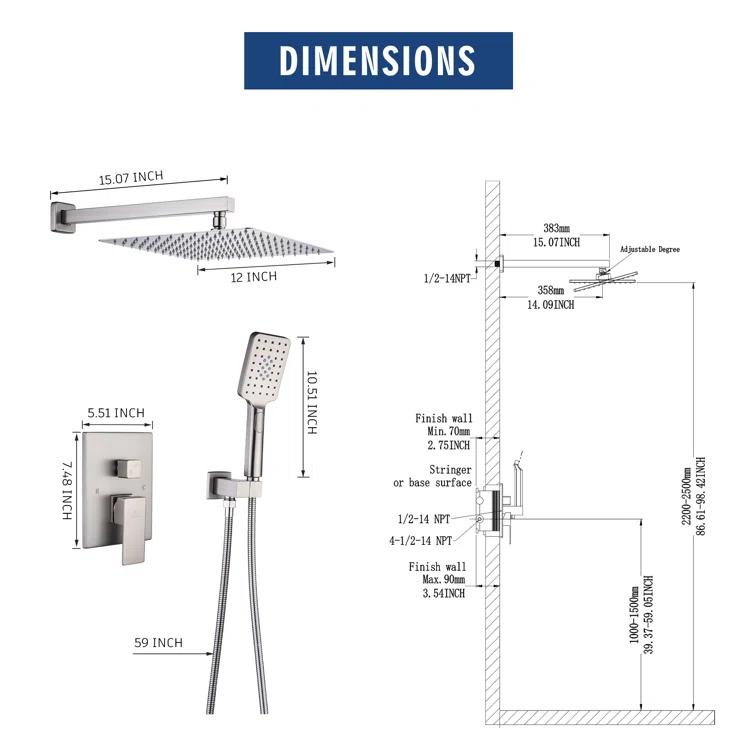 All-In-One Kit with Rough in-Valve