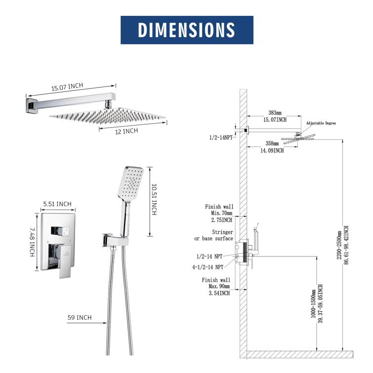 All-In-One Kit with Rough in-Valve