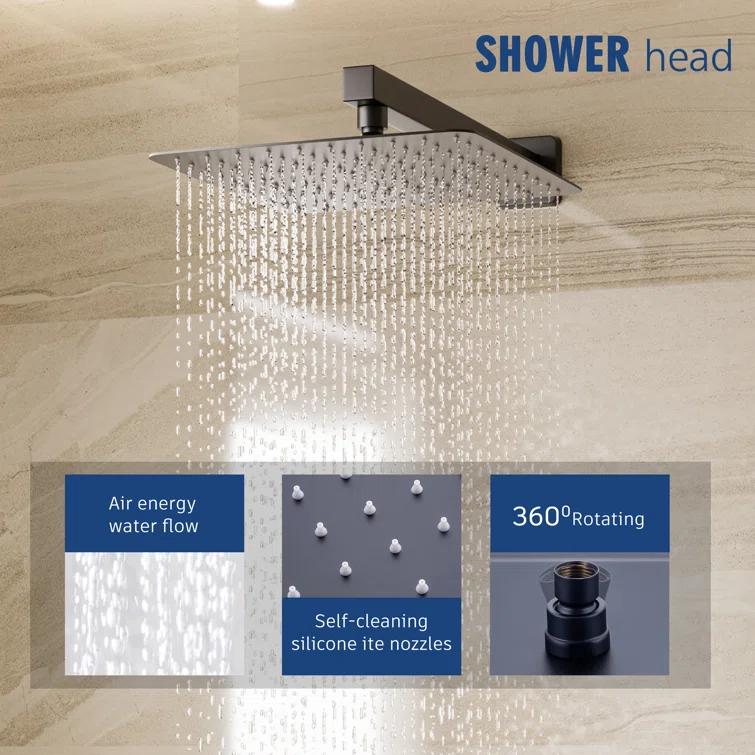 Pressure-Balanced (Temperature And Volume) All-In-One Kit with Rough in-Valve